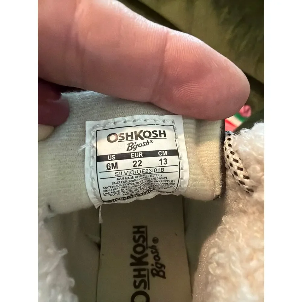 NIB New in Box Osh Kosh toddler size 6 brown lace up boots shoes